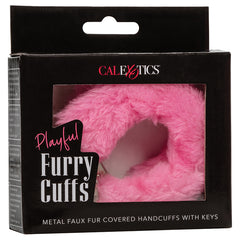 Playful Furry Cuffs-Pink - Eros Fine Goods