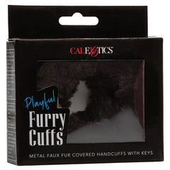 Playful Furry Cuffs-Black - Eros Fine Goods