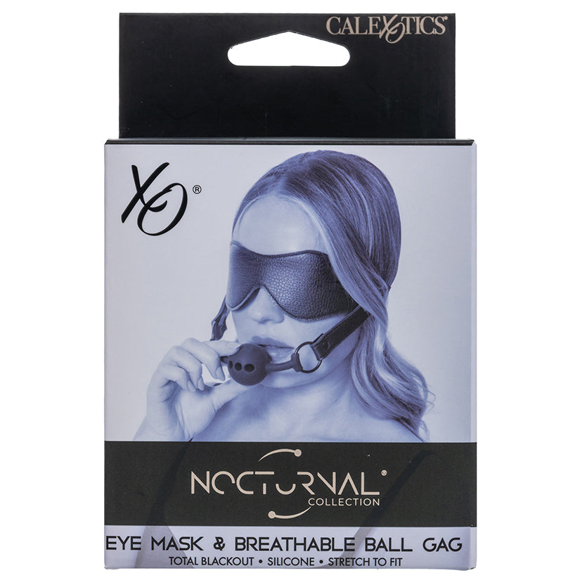 Nocturnal Collection Eye Mask & Breathable Ball Gag - Eros Fine Goods