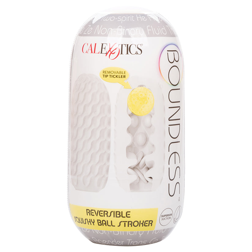 Boundless Reversible Squishy Ball Stroker-Yellow - Eros Fine Goods