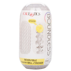 Boundless Reversible Squishy Ball Stroker-Yellow - Eros Fine Goods