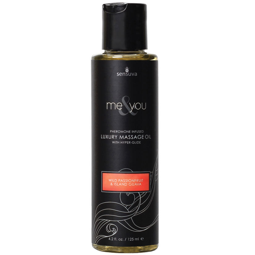 Sensuva Me & You Luxury Massage Oil-Passion Fruit/Guava 4.2oz - Eros Fine Goods