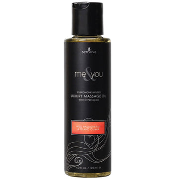 Sensuva Me & You Luxury Massage Oil-Passion Fruit/Guava 4.2oz - Eros Fine Goods