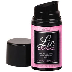 Sensuva Lic-O-Licious Throat Coating Oral Delight Cream-Cotton Candy 1.7oz - Eros Fine Goods
