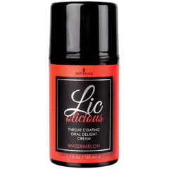 Sensuva Lic-O-Licious Throat Coating Oral Delight Cream-Watermelon 1.7oz - Eros Fine Goods