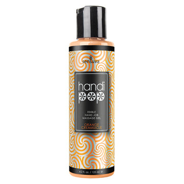 Sensuva Handi-Pop Hand Job Massage Gel-Orange Creamsicle 4.2oz - Eros Fine Goods