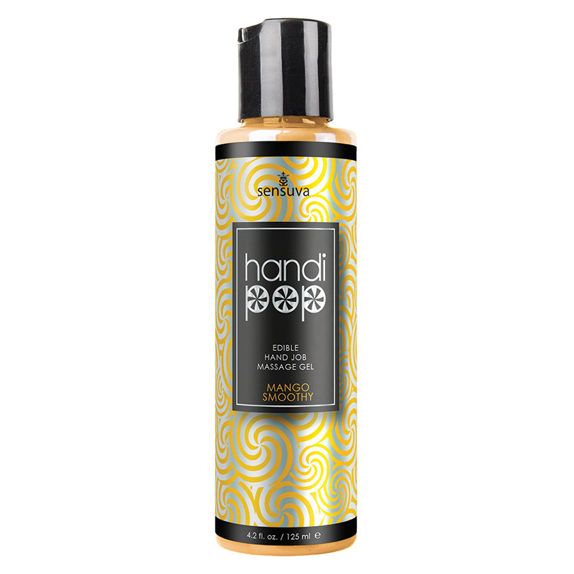 Sensuva Handi-Pop Hand Job Massage Gel-Mango 4.2oz - Eros Fine Goods