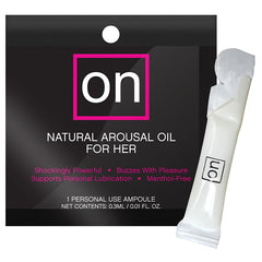 Sensuva ON For Her Original  Arousal Oil Ampoule Foil - Eros Fine Goods