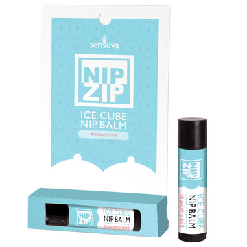 Sensuva Nip Zip Ice Cube Nip Balm-Strawberry Mint - Eros Fine Goods