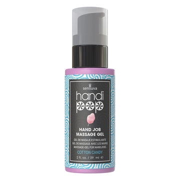 Sensuva Handipop Edible Massage Gel-Cotton Candy 2oz - Eros Fine Goods