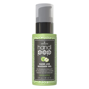Sensuva Handipop Edible Massage Gel-Green Apple 2oz - Eros Fine Goods