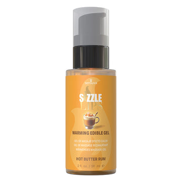 Sensuva Sizzle Lips Warming Gel-Butter Rum 2oz - Eros Fine Goods