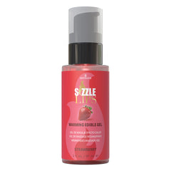 Sensuva Sizzle Lips Warming Gel-Strawberry 2oz - Eros Fine Goods