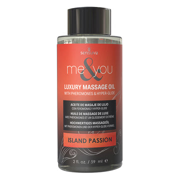 Sensuva Me & You Massage Oil-Island Passion 2oz - Eros Fine Goods