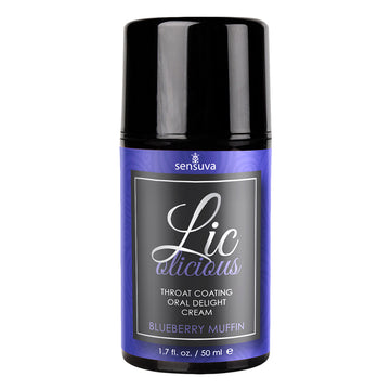 Lic-O-Licious Oral Delight Cream-Blueberry Muffin 1.7oz - Eros Fine Goods