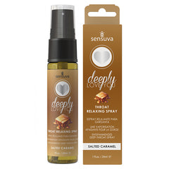 Sensuva Deeply Love You Throat Relaxing Spray-Salted Caramel 1oz - Eros Fine Goods