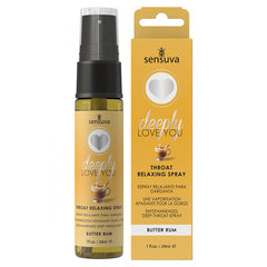 Sensuva Deeply Love You Throat Relaxing Spray-Butter Rum 1oz - Eros Fine Goods