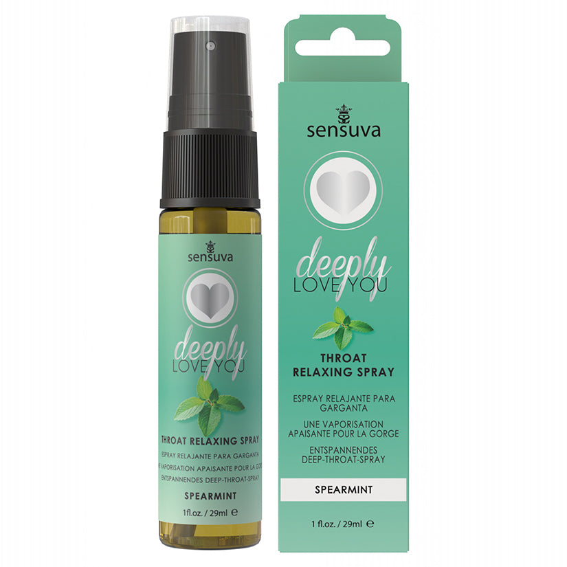 Sensuva Deeply Love You Throat Relaxing Spray-Spearmint 1oz - Eros Fine Goods