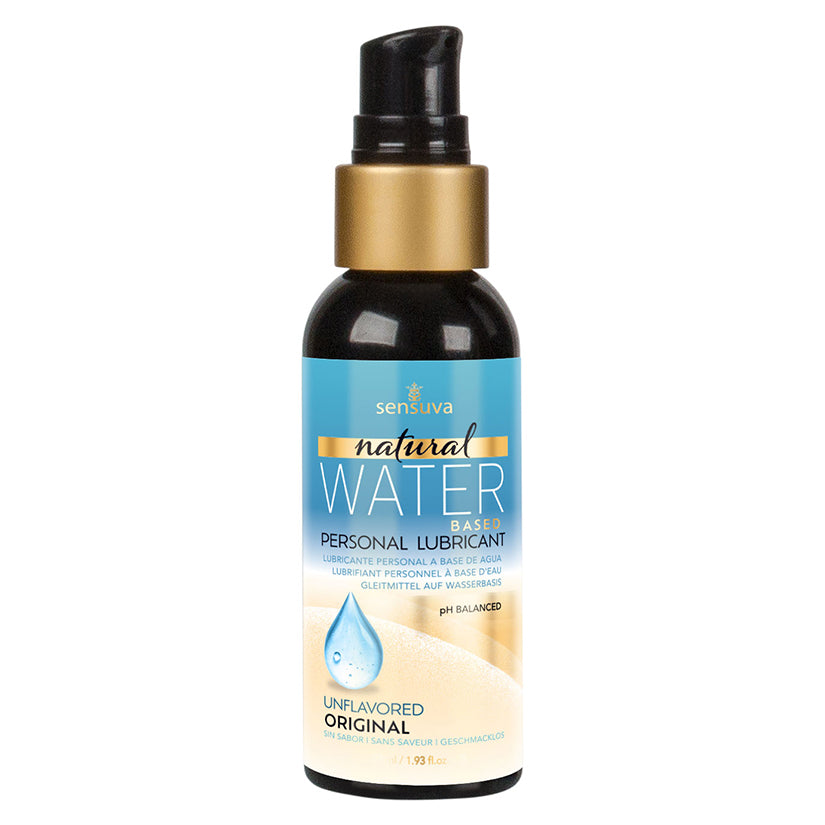 Sensuva Natural Water Based Personal Lubricant 2oz - Eros Fine Goods