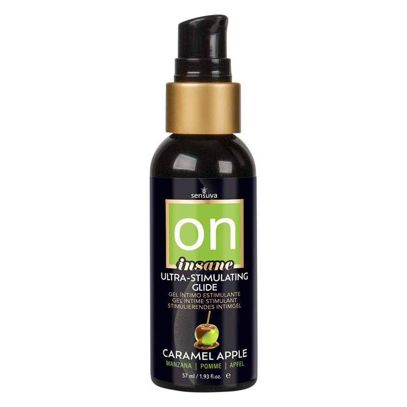 Sensuva Ultra-Stimulating On Insane Moisturizer-Caramel Apple 2oz - Eros Fine Goods