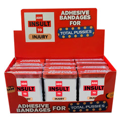 Add Insult to Injury Bandaids Display of 12 - Eros Fine Goods