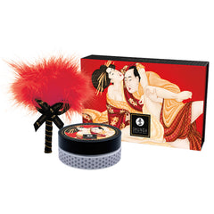 Shunga Kissable Massage Powder-Sparkling Strawberry Wine 2.65oz - Eros Fine Goods