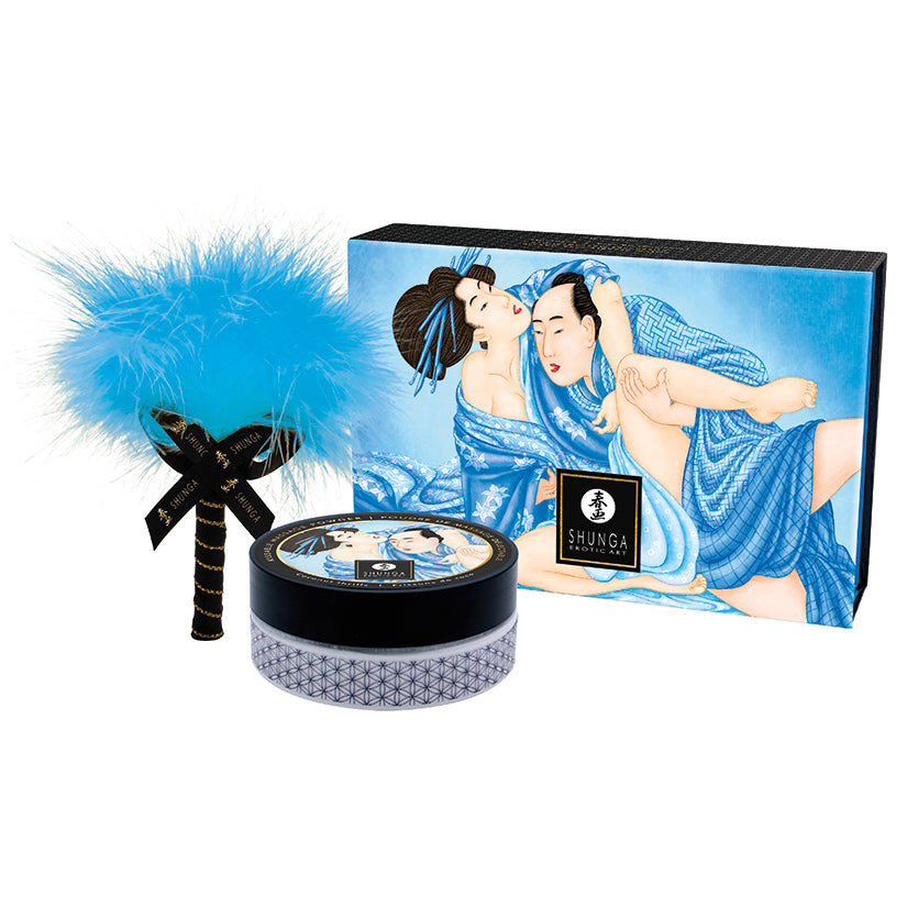 Shunga Kissable Massage Powder-Coconut Thrills 2.65oz - Eros Fine Goods
