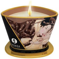Shunga Massage Candle-Intoxicating Chocolate 5.7oz - Eros Fine Goods