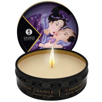 Shunga Mini Massage Candle-Exotic Fruits 1oz - Eros Fine Goods