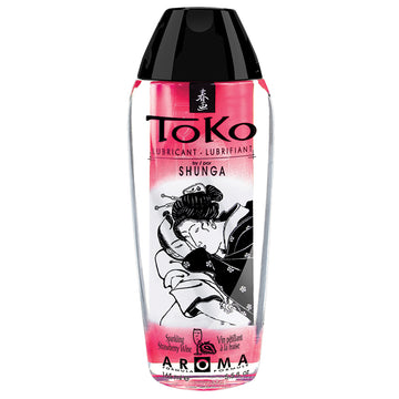 Shunga Toko Aroma Lube-Sparkling Strawberry Wine 5.5oz - Eros Fine Goods