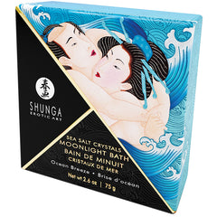 Shunga Moonlight Bath Sea Salt Crystals-Ocean Breeze 2.6oz - Eros Fine Goods