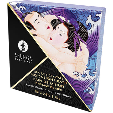 Shunga Moonlight Bath Sea Salt Crystals-Exotic Fruits 2.6oz - Eros Fine Goods