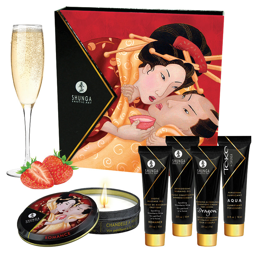 Shunga Geisha's Secrets-Sparkling Strawberry Wine - Eros Fine Goods