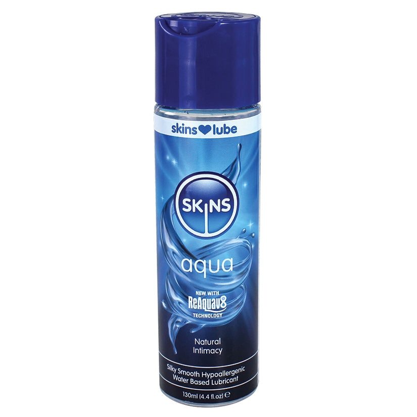 Skins Aqua Water Based Lubricant 4.4oz - Eros Fine Goods