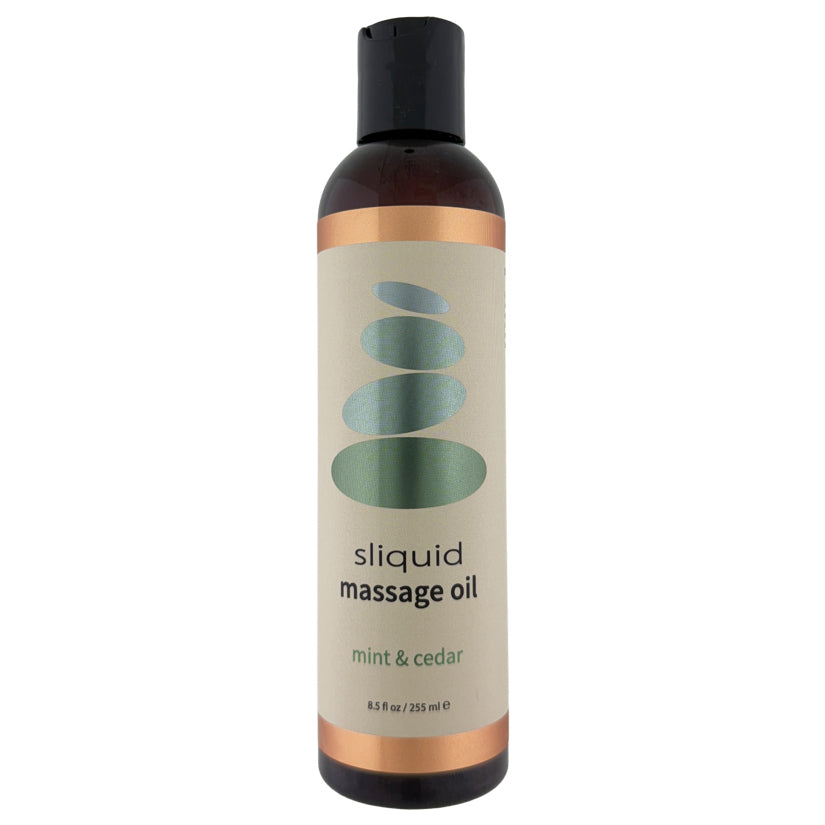 Sliquid Balance Massage Oil-Cedar Mint 8.5oz - Eros Fine Goods