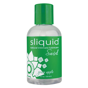 Sliquid Swirl Intimate Glide-Green Apple 4.2oz - Eros Fine Goods