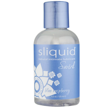 Sliquid Swirl Intimate Glide-Blue Raspberry 4.2oz - Eros Fine Goods
