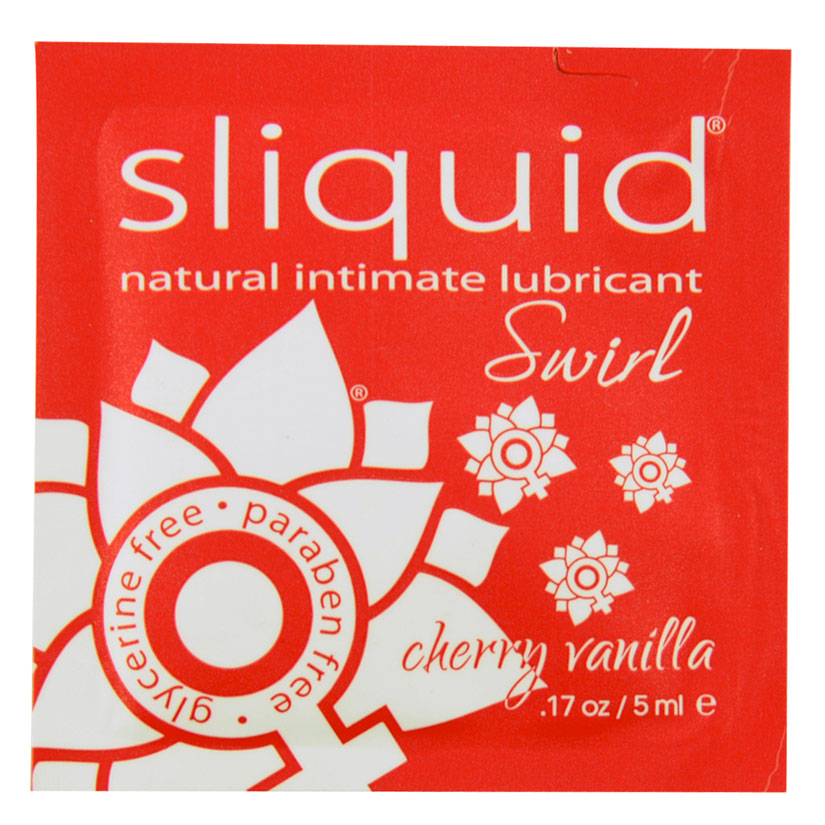 Sliquid Swirl Foil Packet-Cherry Vanilla .17oz - Eros Fine Goods