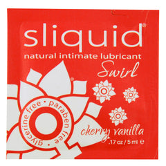 Sliquid Swirl Foil Packet-Cherry Vanilla .17oz - Eros Fine Goods