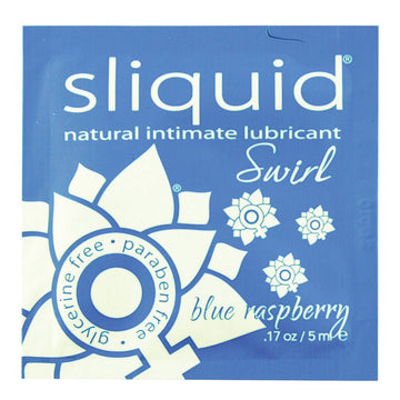 Sliquid Swirl Foil Packet-Blue Raspberry .17oz - Eros Fine Goods
