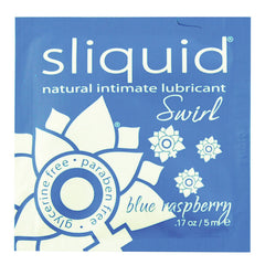 Sliquid Swirl Foil Packet-Blue Raspberry .17oz - Eros Fine Goods
