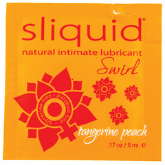 Sliquid Swirl Foil Packet-Tangerine Peach .17oz - Eros Fine Goods