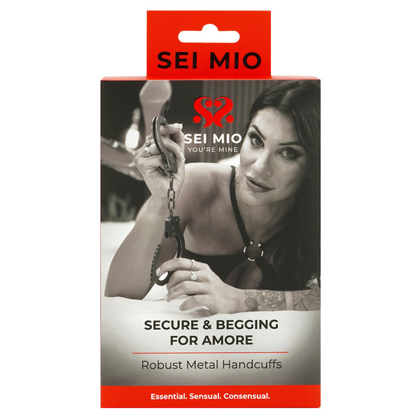 SEI MIO Secure and Begging for Amore Robust Metal Handcuffs - Eros Fine Goods