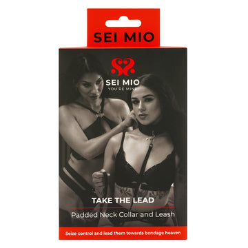 SEI MIO Take the Lead Padded Neck Collar and Leash - Eros Fine Goods