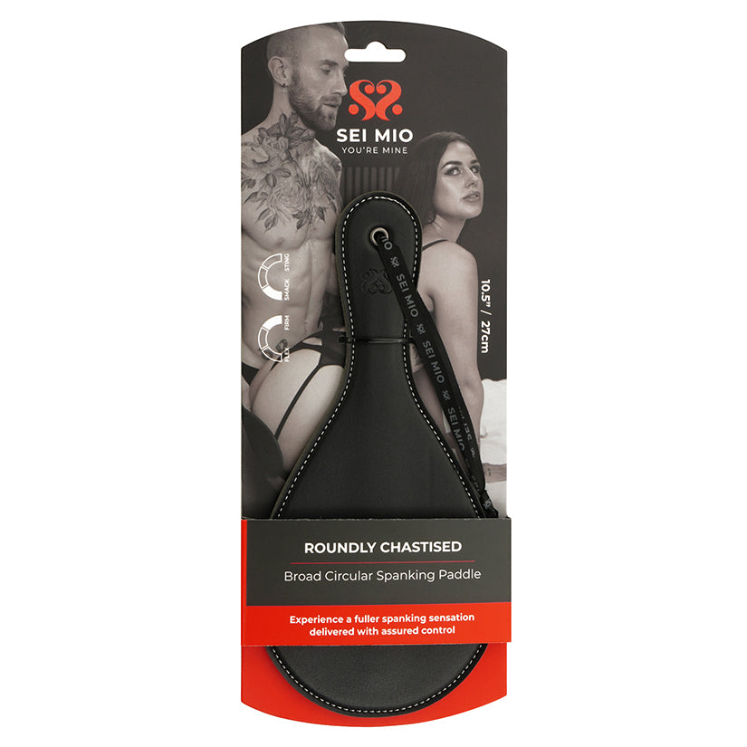 SEI MIO Roundly Chastised Broad Circular Spanking Paddle - Eros Fine Goods