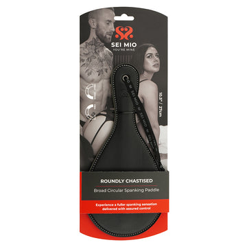 SEI MIO Roundly Chastised Broad Circular Spanking Paddle - Eros Fine Goods