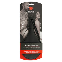 SEI MIO Roundly Chastised Broad Circular Spanking Paddle - Eros Fine Goods