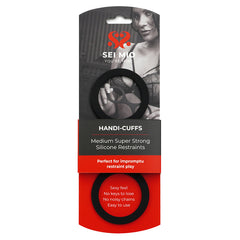 SEI MIO Handi-Cuffs Medium Super Strong Silicone Restraint Cuffs - Eros Fine Goods