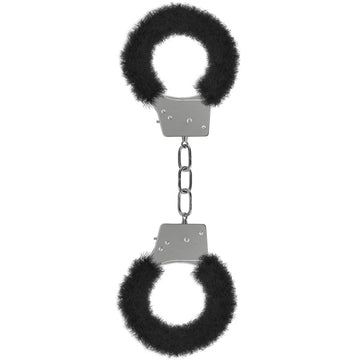 Ouch! Beginner's Furry Handcuffs-Black - Eros Fine Goods