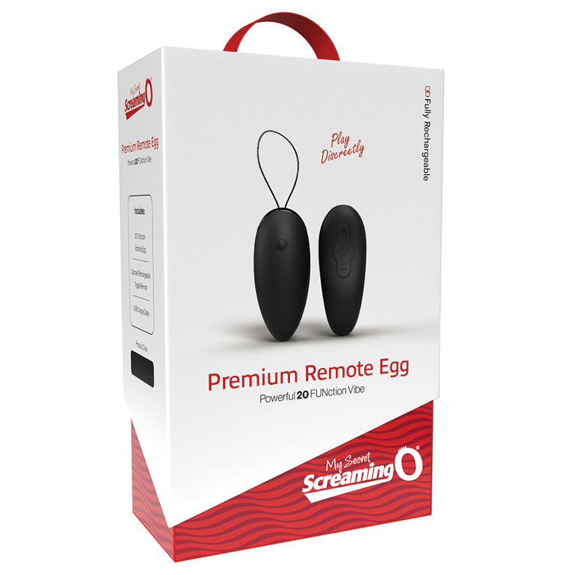 Screaming O My Secret Premium Remote Egg-Black - Eros Fine Goods